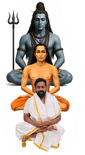 Pujya Sri Gurumurthy Guruji in deep meditation